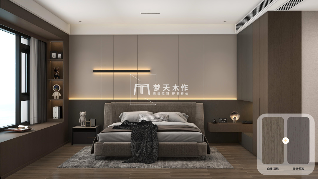 原木风白橡,科技木最佳色彩搭配