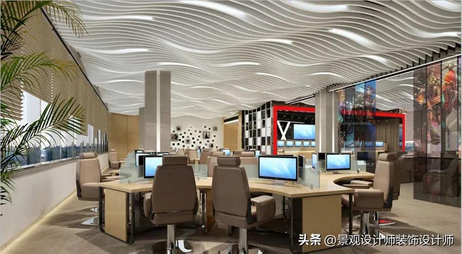 网咖网吧设计案例效果图,网吧设计效果图