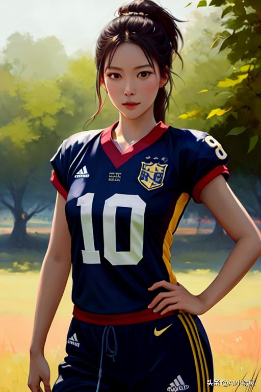 ai绘画足球各国美女,ai绘画足球夺冠