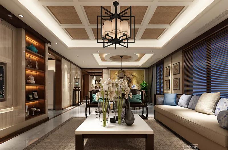 常州中式风格红木装修别墅效果图,常州中式简约风格卧室装修效果图