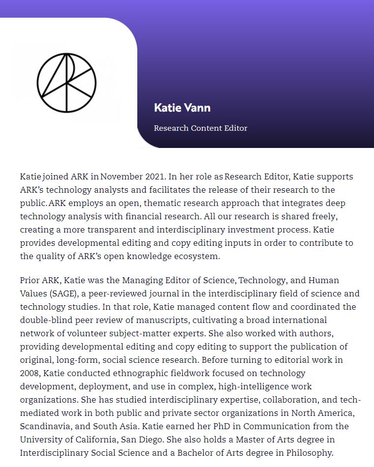 ARKInvest团队大揭秘