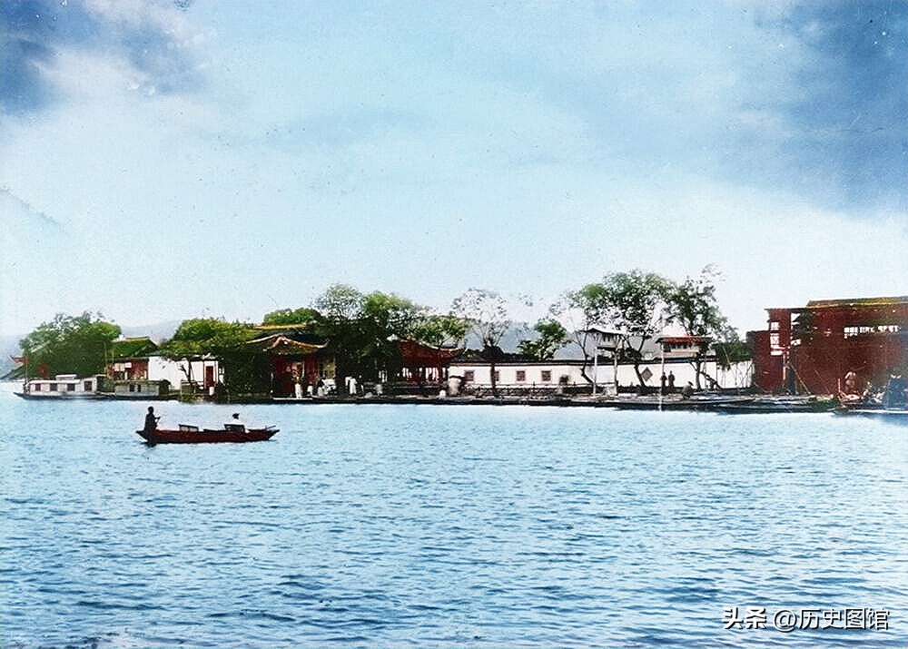 真实的杭州西湖摄影图片,老照片里10年前杭州西湖留影