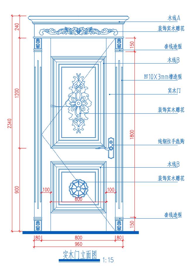 实木门图纸大全,实木门施工合同