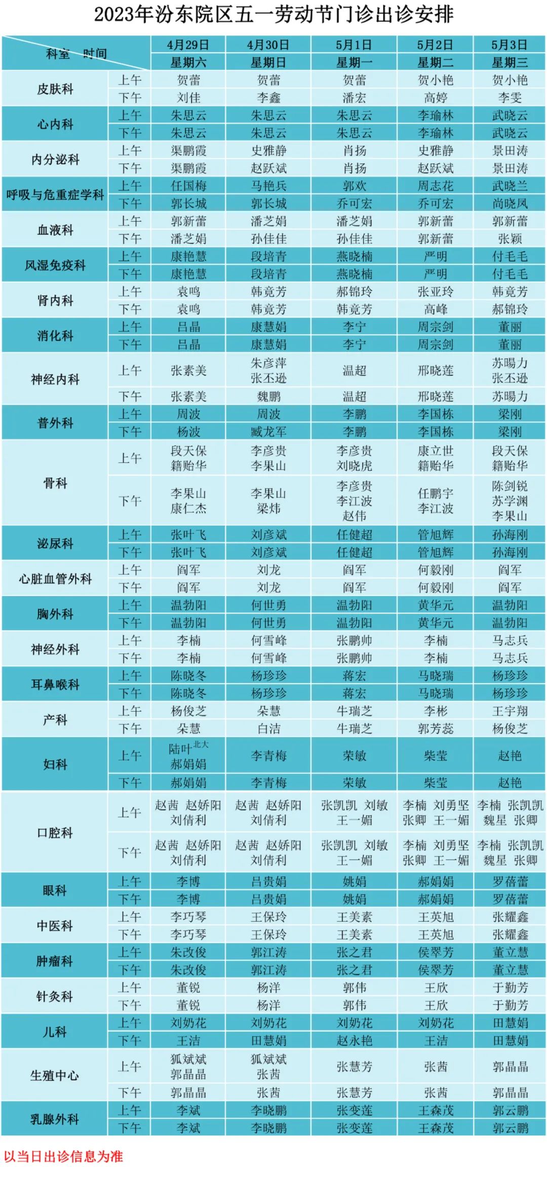 太原各大医院春节上班时间,太原周六日上班的医院门诊