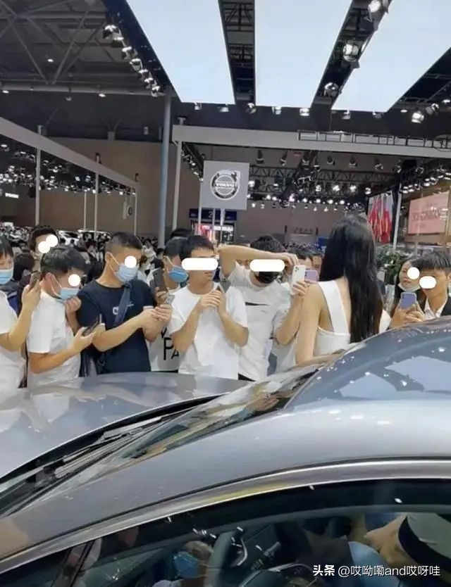 车展女模,女模车展骂记者