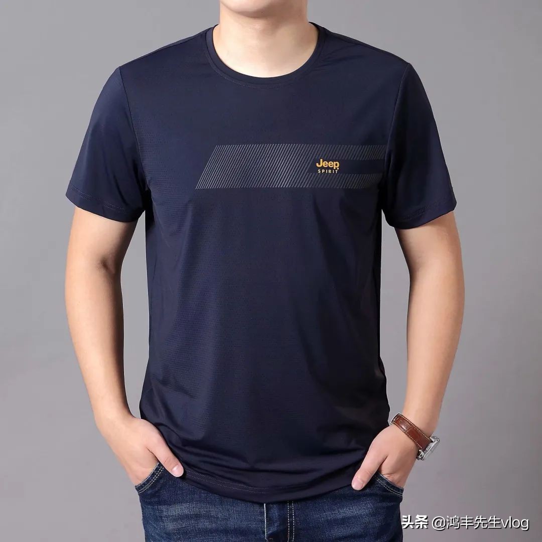 jeep短袖t恤专卖店男装翻领,jeep短袖t恤男纯棉官方正品