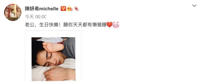 陈妍希陈晓合体现身高调撒狗粮,陈妍希晒全家福为陈晓庆生