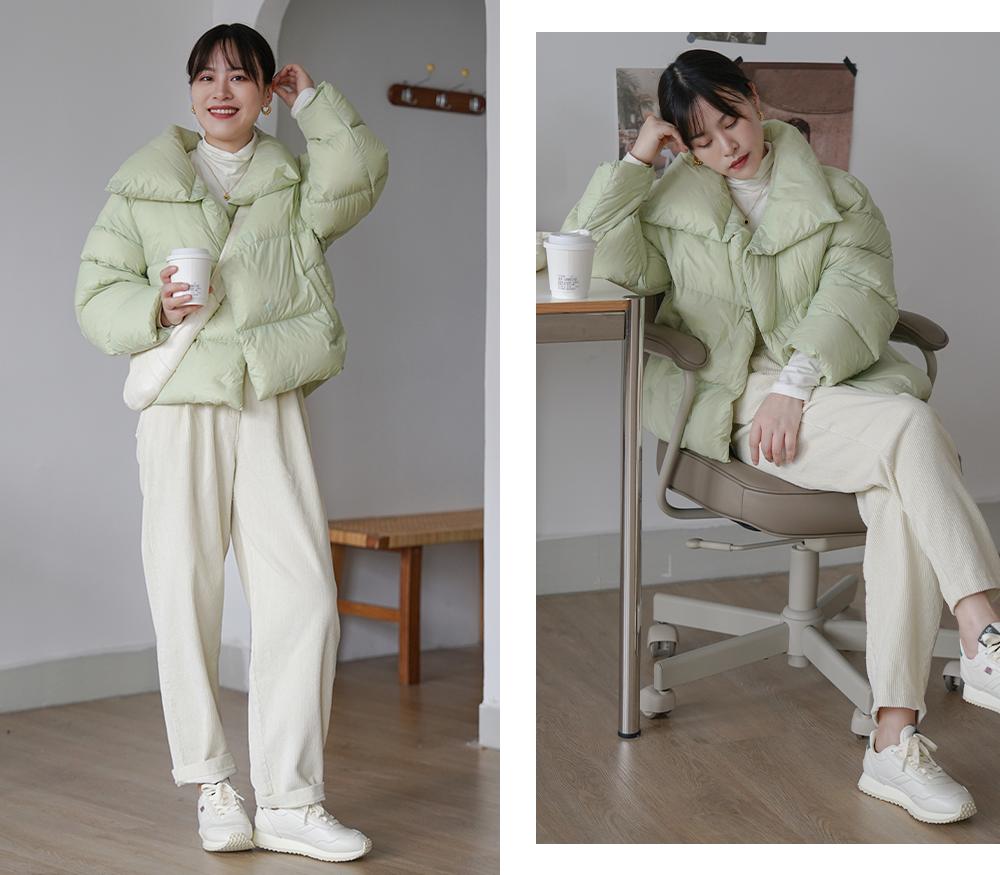 小个子拼接毛衣棉服最新款时髦,秋冬慵懒毛衣棉服内搭