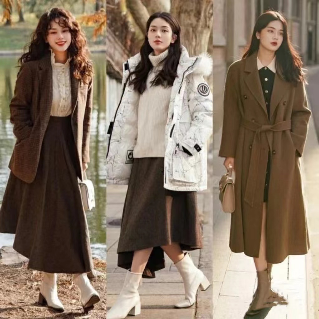 如何搭配靴子图片女款,怎样搭配长筒过膝靴子