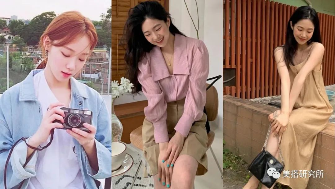 韩系风格穿搭假两件,韩系简约气质风女装