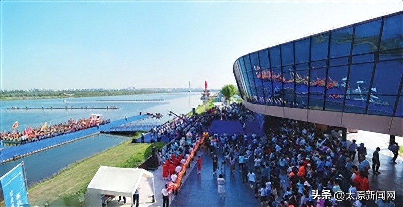 汾河碧水赛龙舟,汾河景区龙舟赛