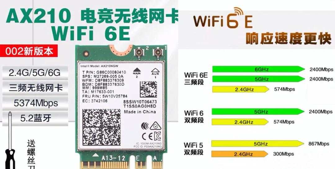 ax210wifi6无线网卡测评,ax210无线网卡连wifi6速度多少