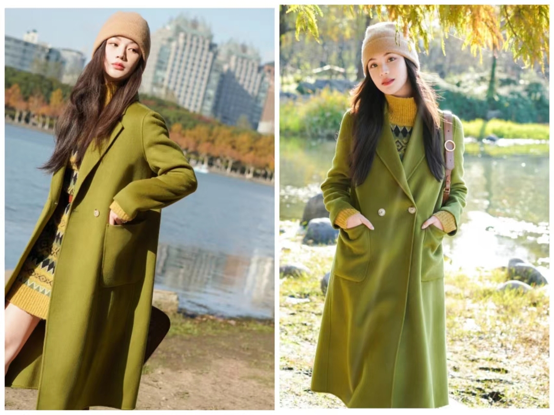 大衣搭长靴知性十足,大衣配阔腿裤让你气场翻倍
