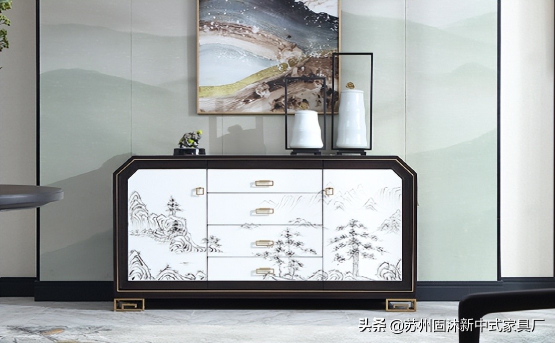 禅意新中式原木大平层,新中式原木禅意软装元素