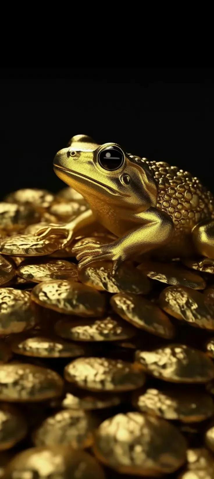 男士专用壁纸金蟾,金蟾纳财壁纸