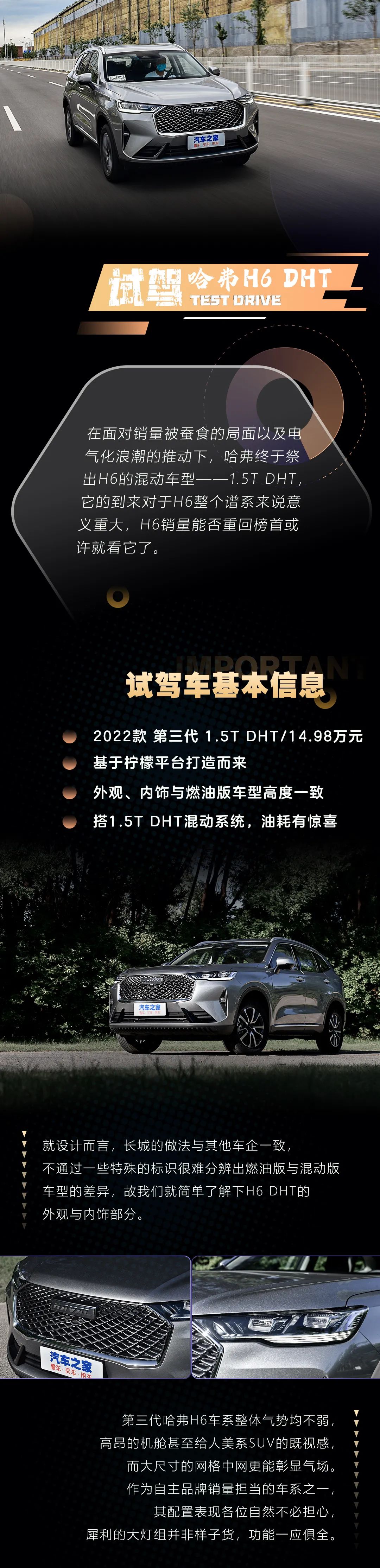 哈弗h6dht油耗实测,哈弗h6第三代DHT全系标配