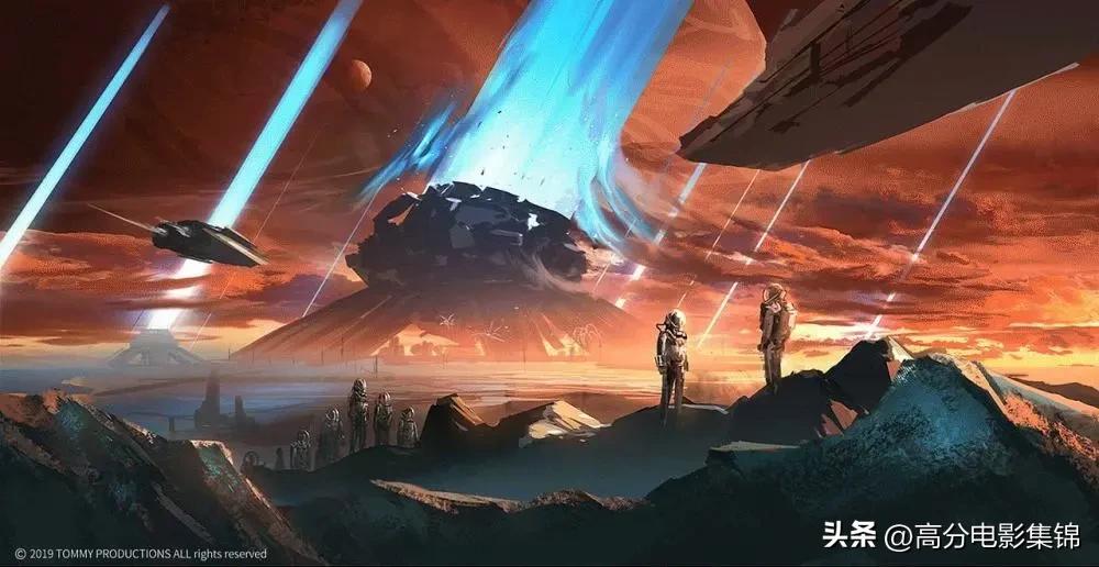 流浪地球2从地面升空太空片段,流浪地球2空间站坠落高燃剪辑