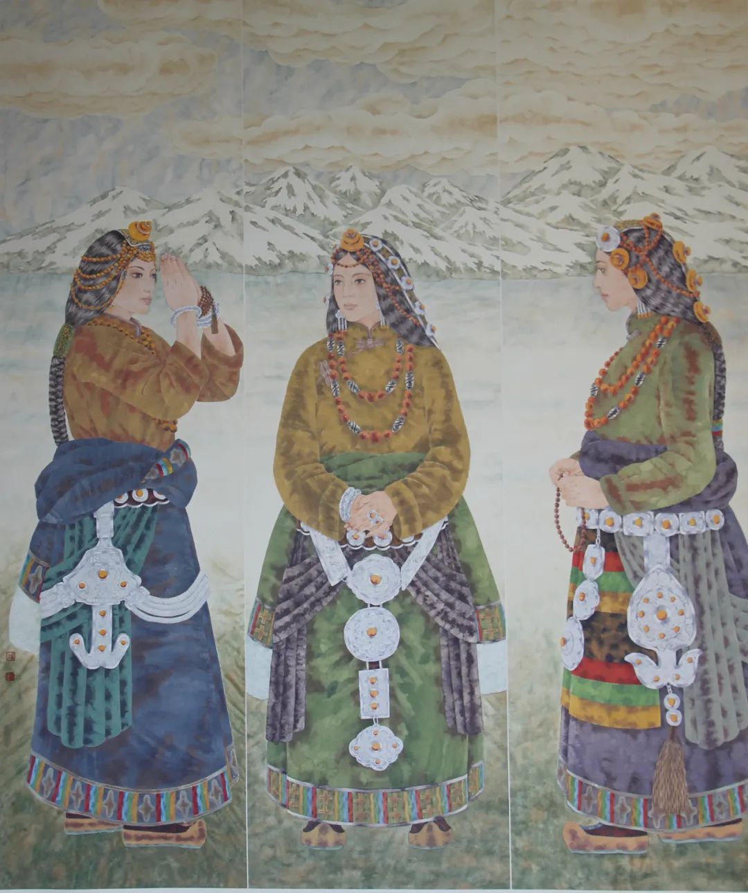 周同祥人物画作品,画家周同祥的作品欣赏