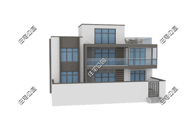 120平4层小型别墅设计现代风,100平米三层现代风别墅大全