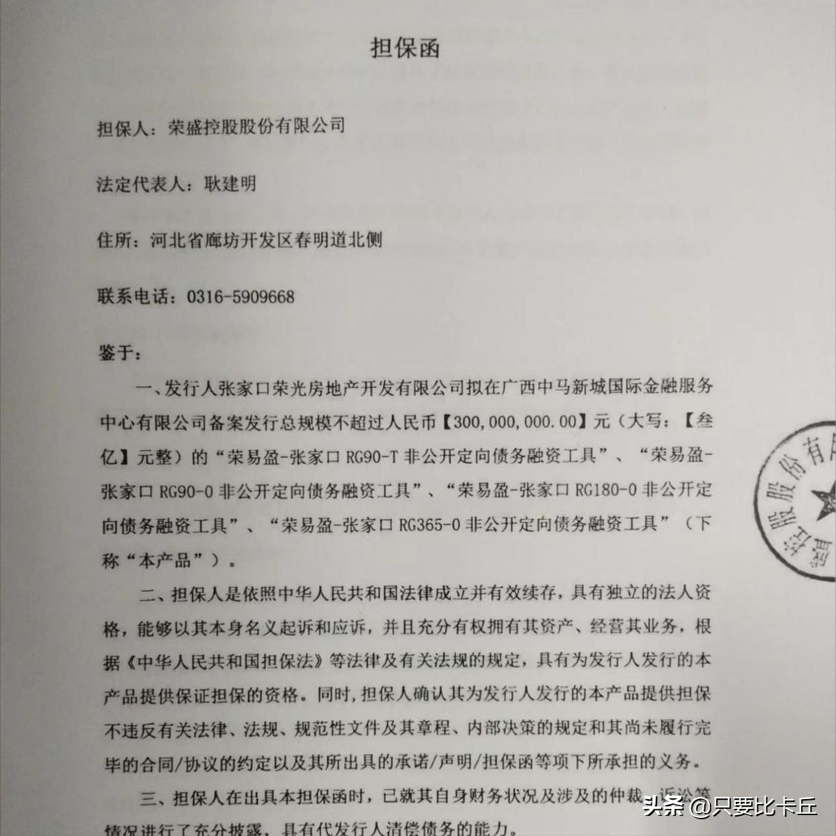 又见雷鸣！“河北王”荣盛发展还能撑多久？