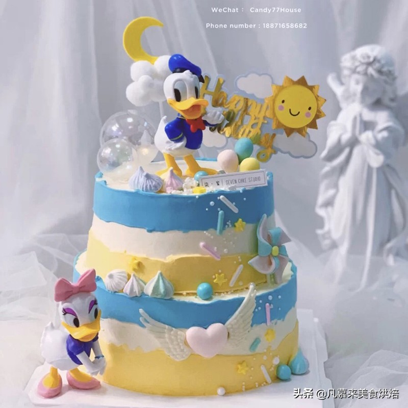 五十多元的六一儿童节蛋糕,六一儿童节快乐7字蛋糕