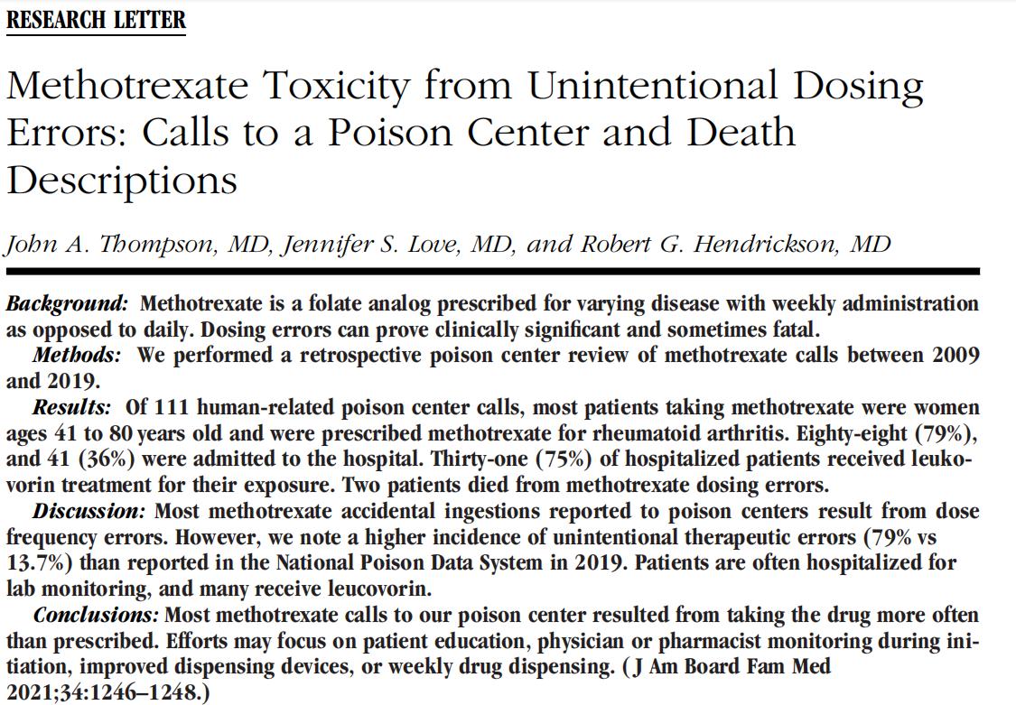 癌症术后患者吃甲氨蝶呤注意事项,使用甲氨蝶呤后血浓度多久降下来