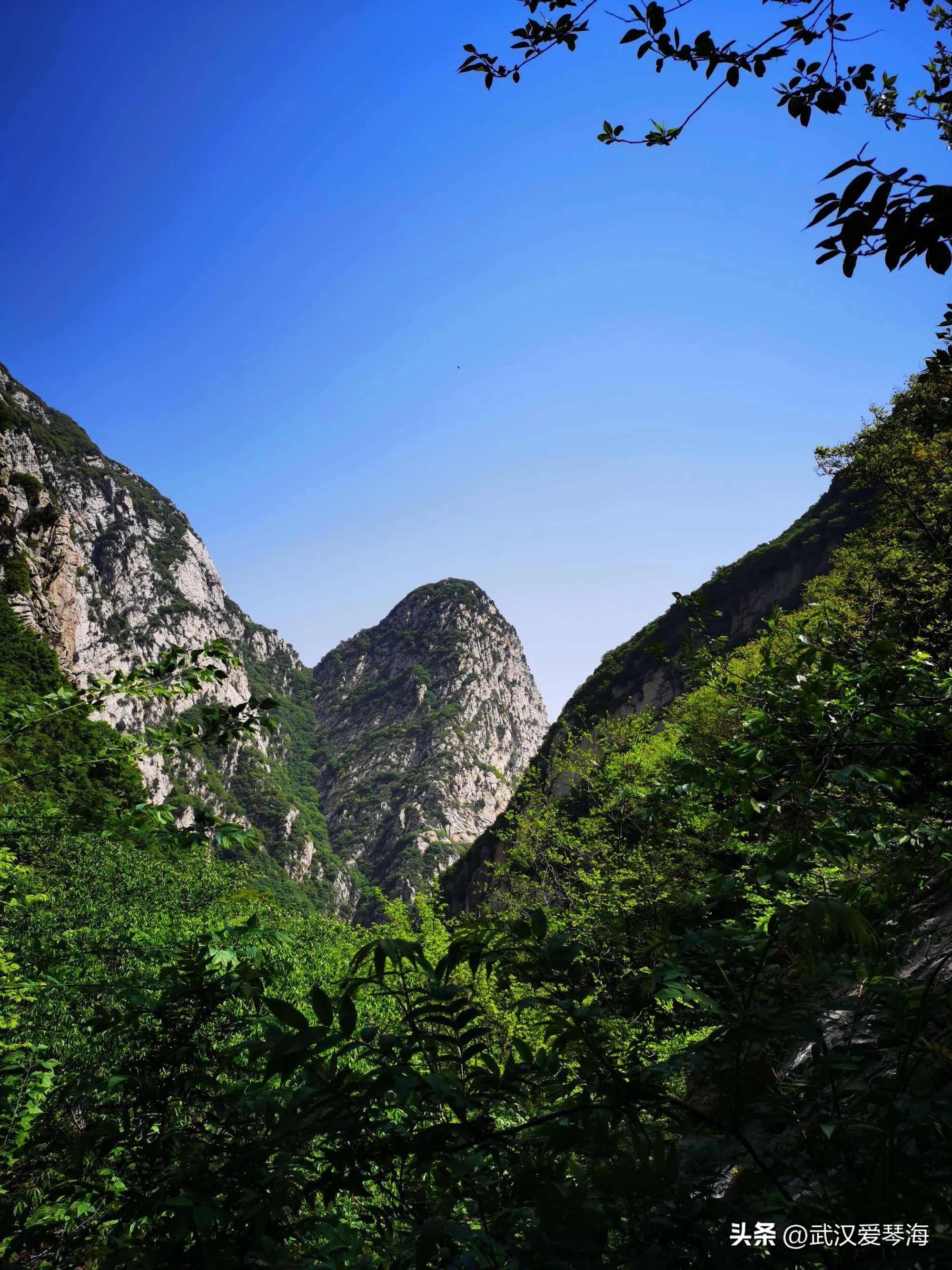 嵩山鱼道鱼脊线全景,嵩山虎头崖攀爬