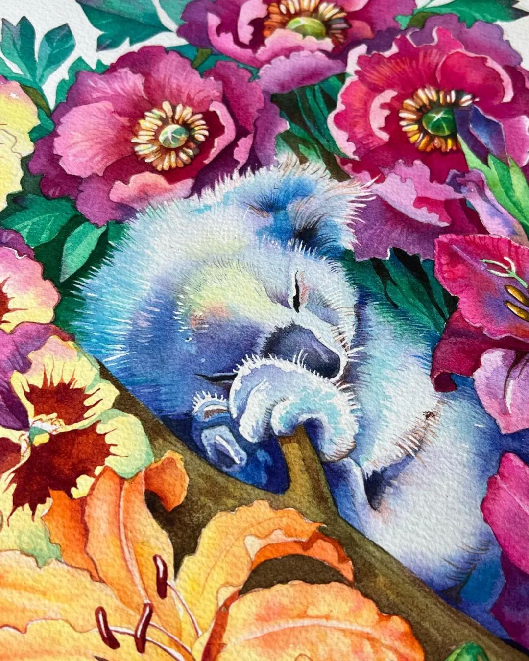 大神级水彩作品看完肯定不后悔,40张笔触狂放的水彩