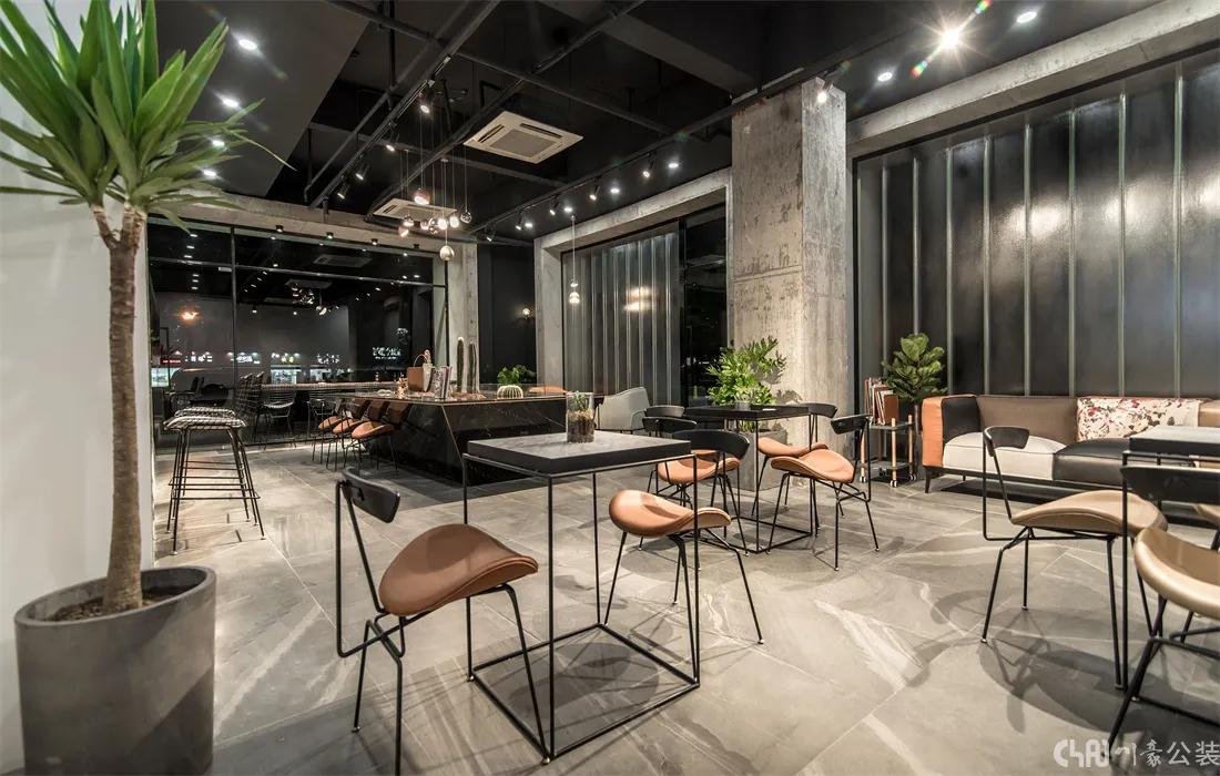 复古工业风咖啡馆装修,极简工业风咖啡馆设计