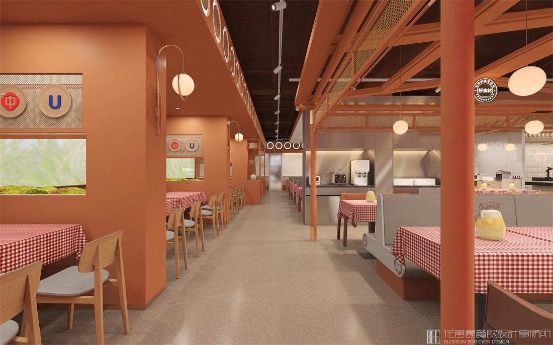 快餐装修设计方案,127平方快餐厅装修设计