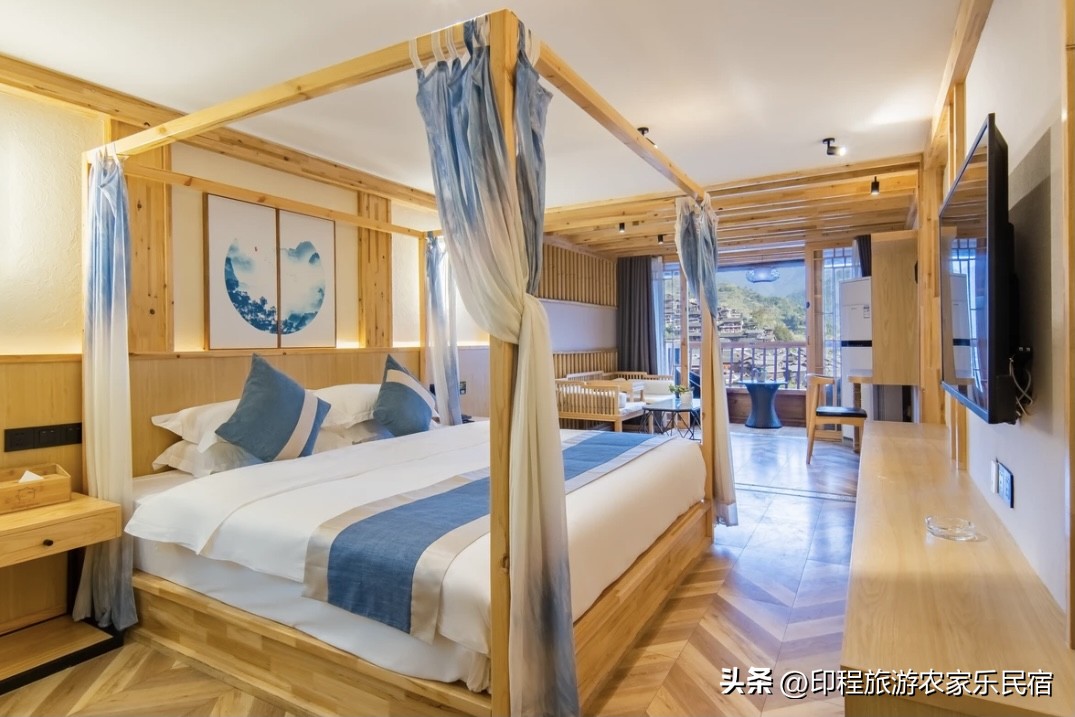 西江千户苗寨360阡陌全景民宿,西江千户苗寨4号风雨桥附近民宿