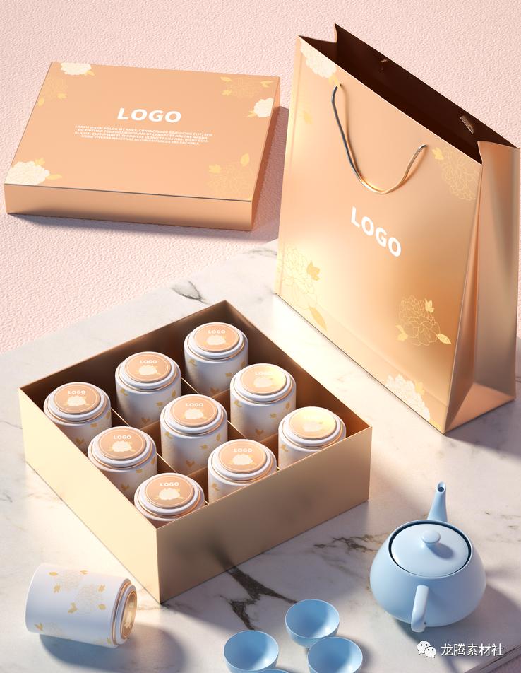 ps样机茶叶包装盒免费,免费素材茶叶包装盒展示样机