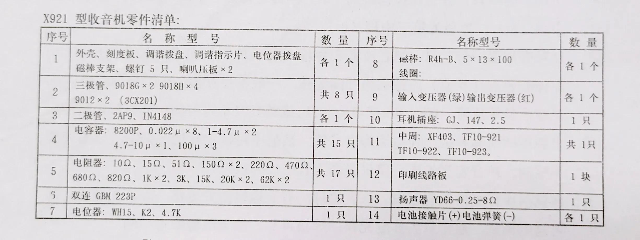 921收音机套件,921收音机组装教程