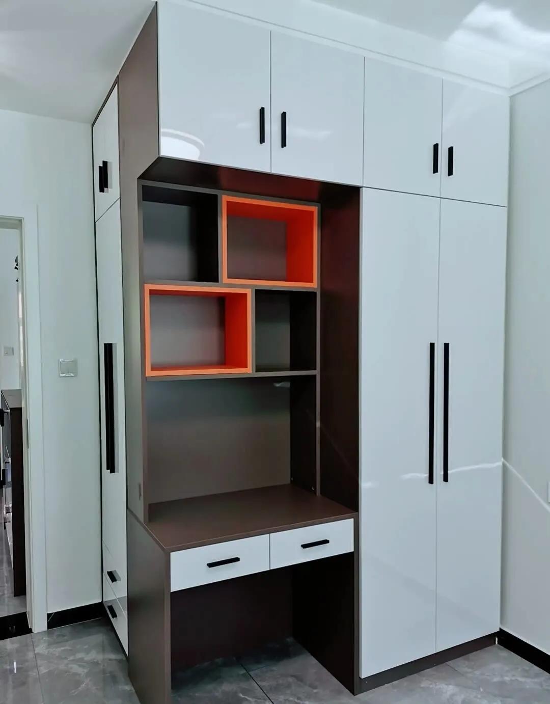 书桌衣柜一体180,儿童房定制书桌衣柜一体