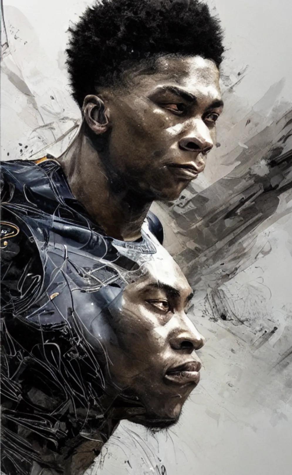 球星素描怎么画,足球球星素描手绘图