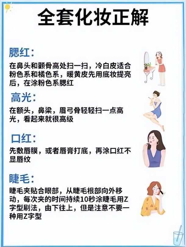护肤化妆新手全部详细步骤,新手如何入门完整的化妆护肤步骤