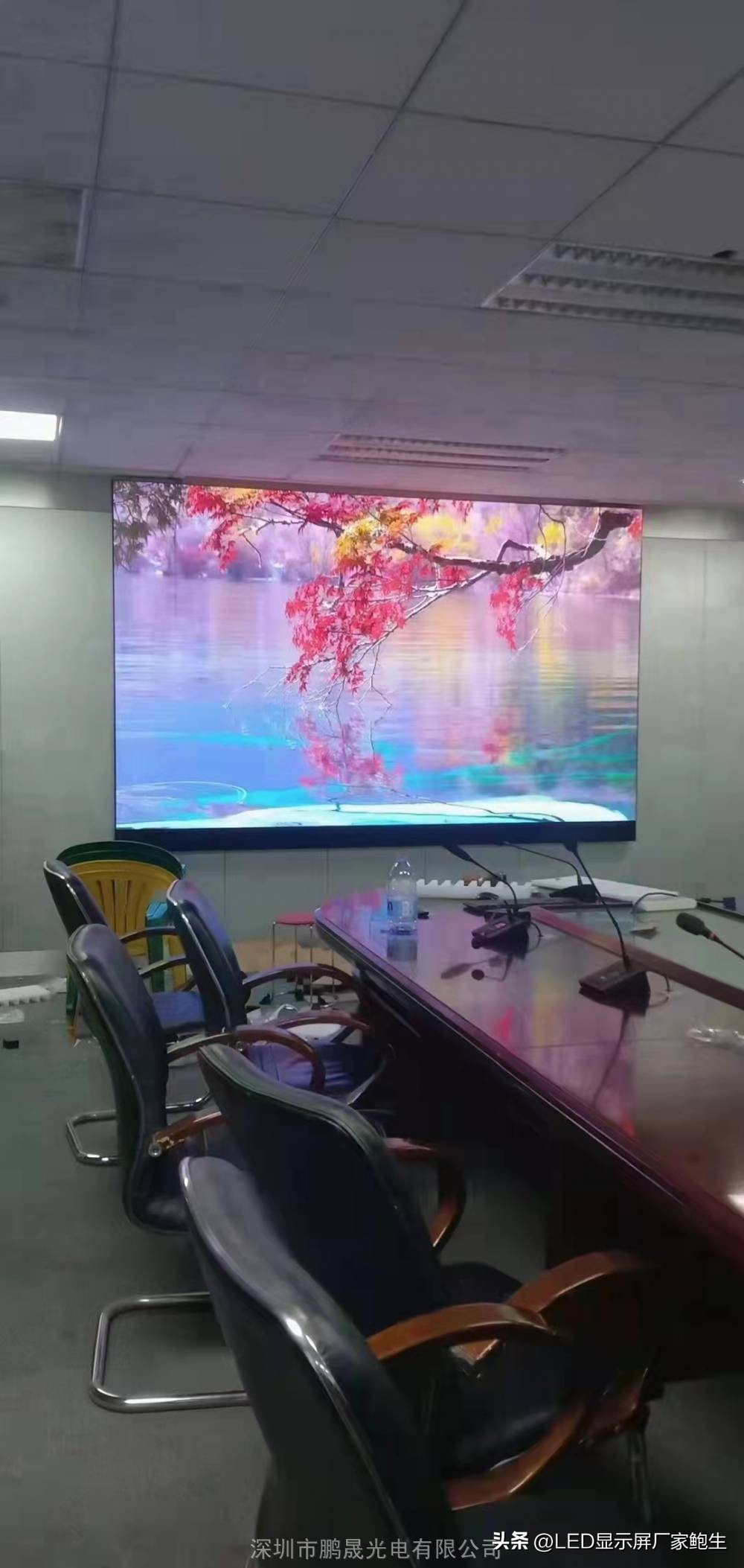 室内led显示屏每平米安装费,室内led彩屏安装费多少钱一平方