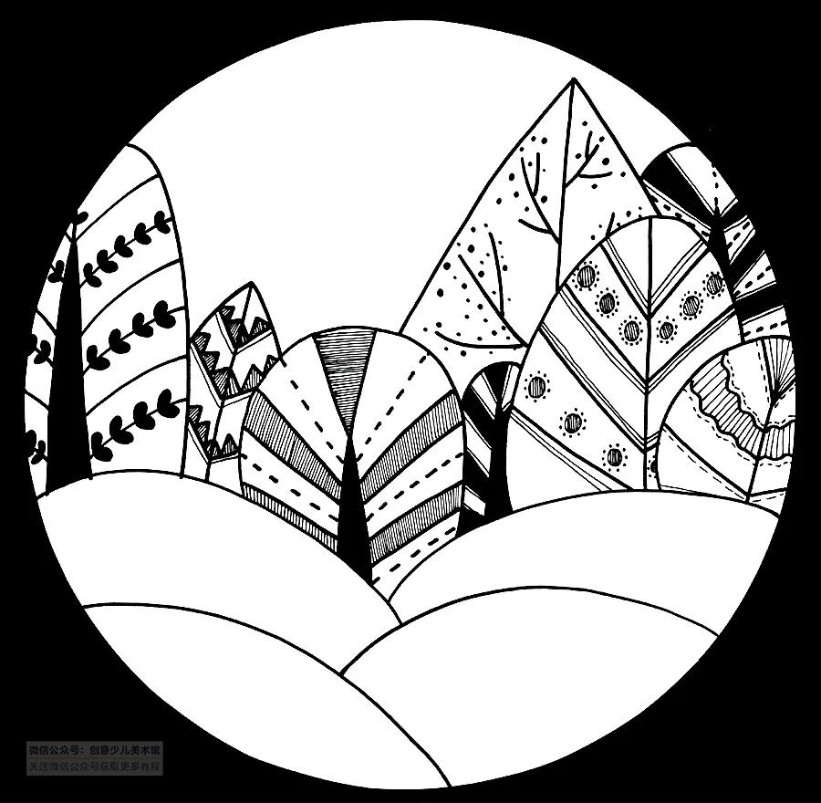 儿童画教程水彩笔涂色技法练习,儿童画教程水彩笔