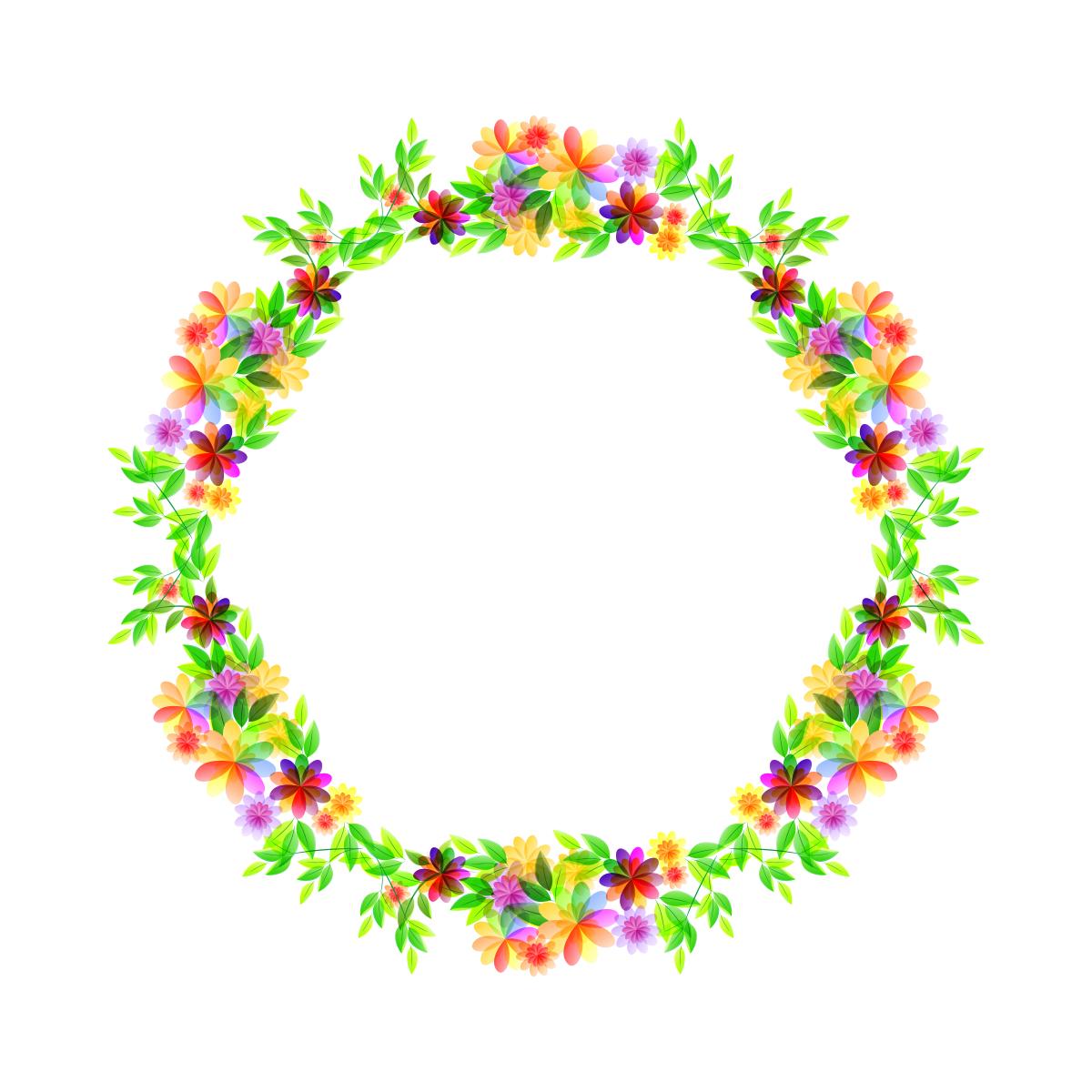 漂亮的彩色边框图片大全,好看的绿叶边框