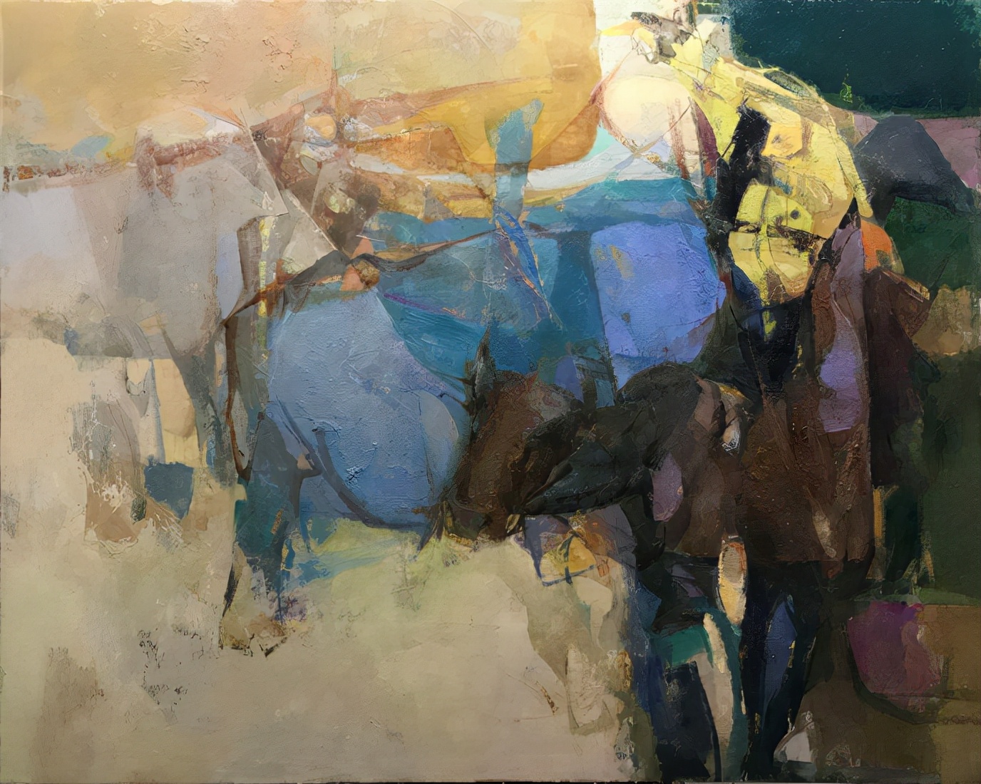 中央民族大学夏展油画作品,油画作品欣赏山东艺术学院