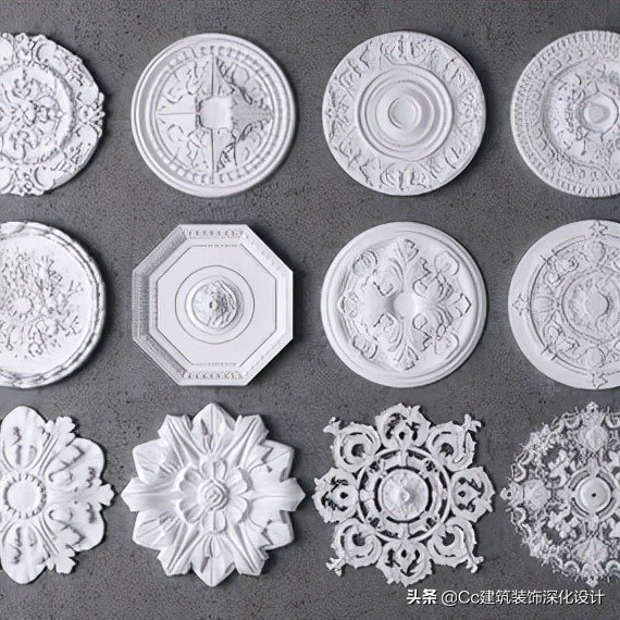 石膏线种类和效果图片大全,造型石膏线材质
