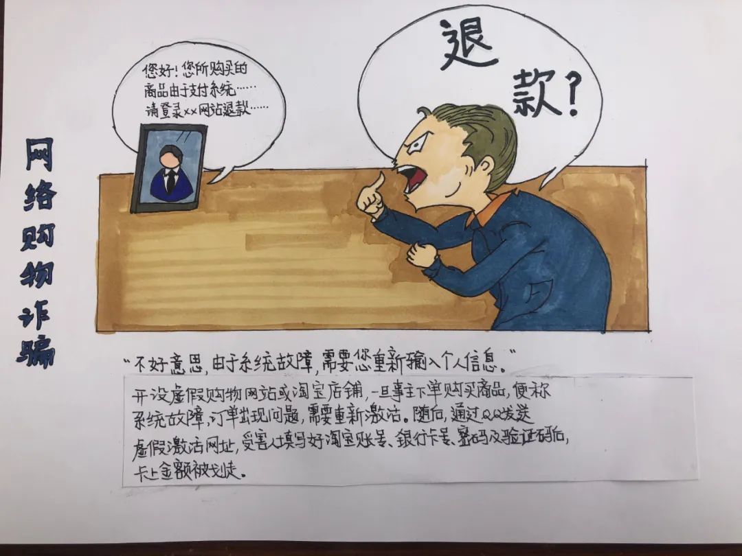 警察反诈宣传漫画,反诈防骗漫画