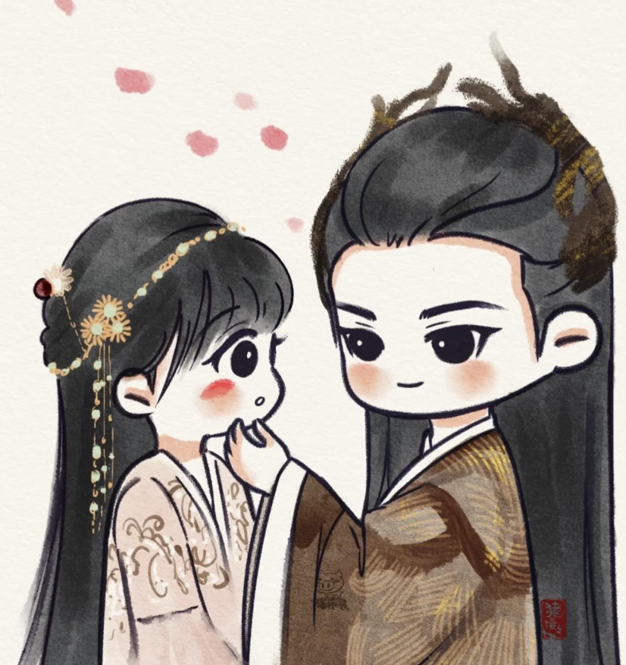 影视剧中的插画,影视剧里的人物插画