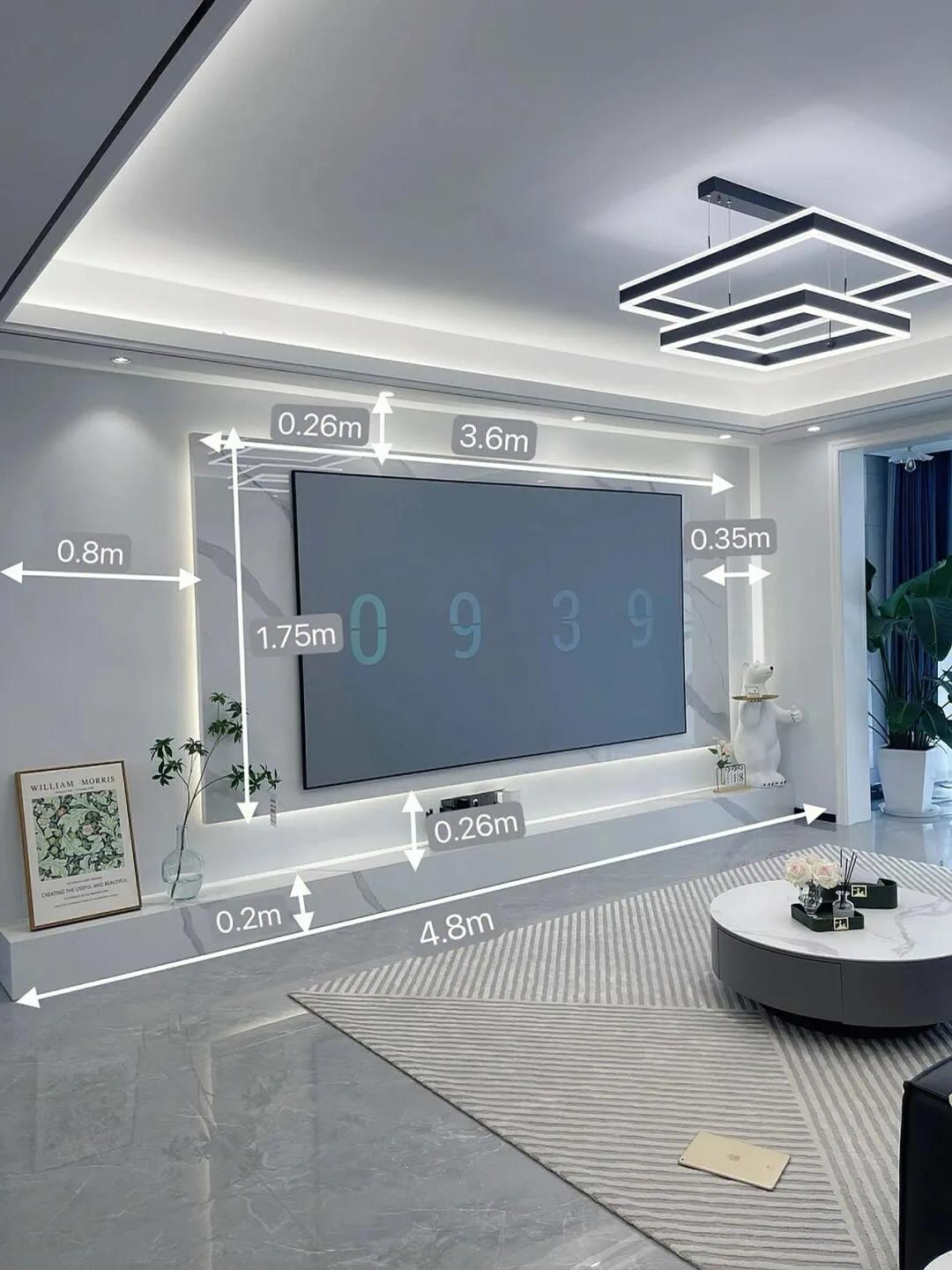 20款电视背景墙颜色设计效果图,电视背景墙设计效果图