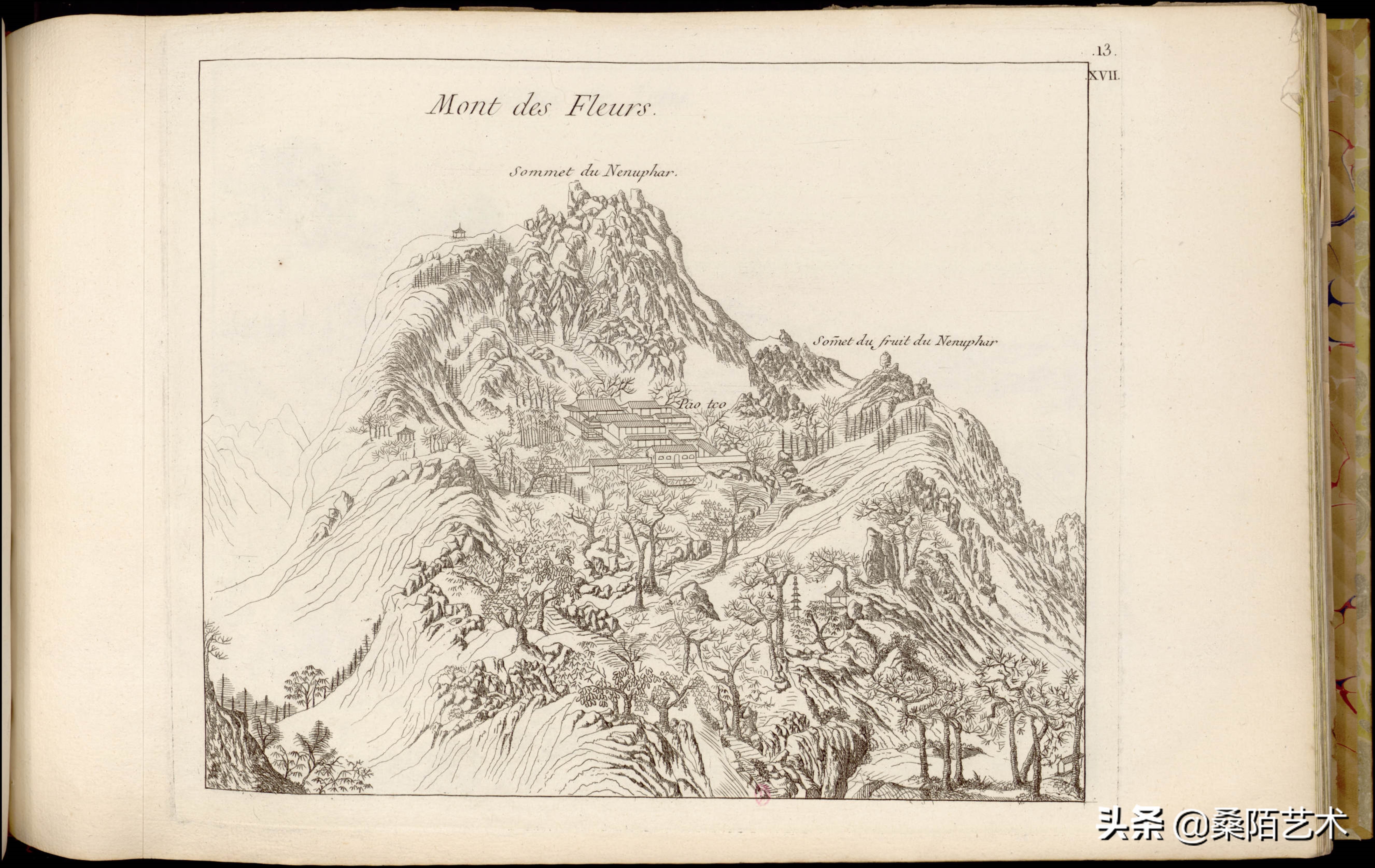 中国古典园林铜版画图片,1788年绘制的97幅中国园林铜版画