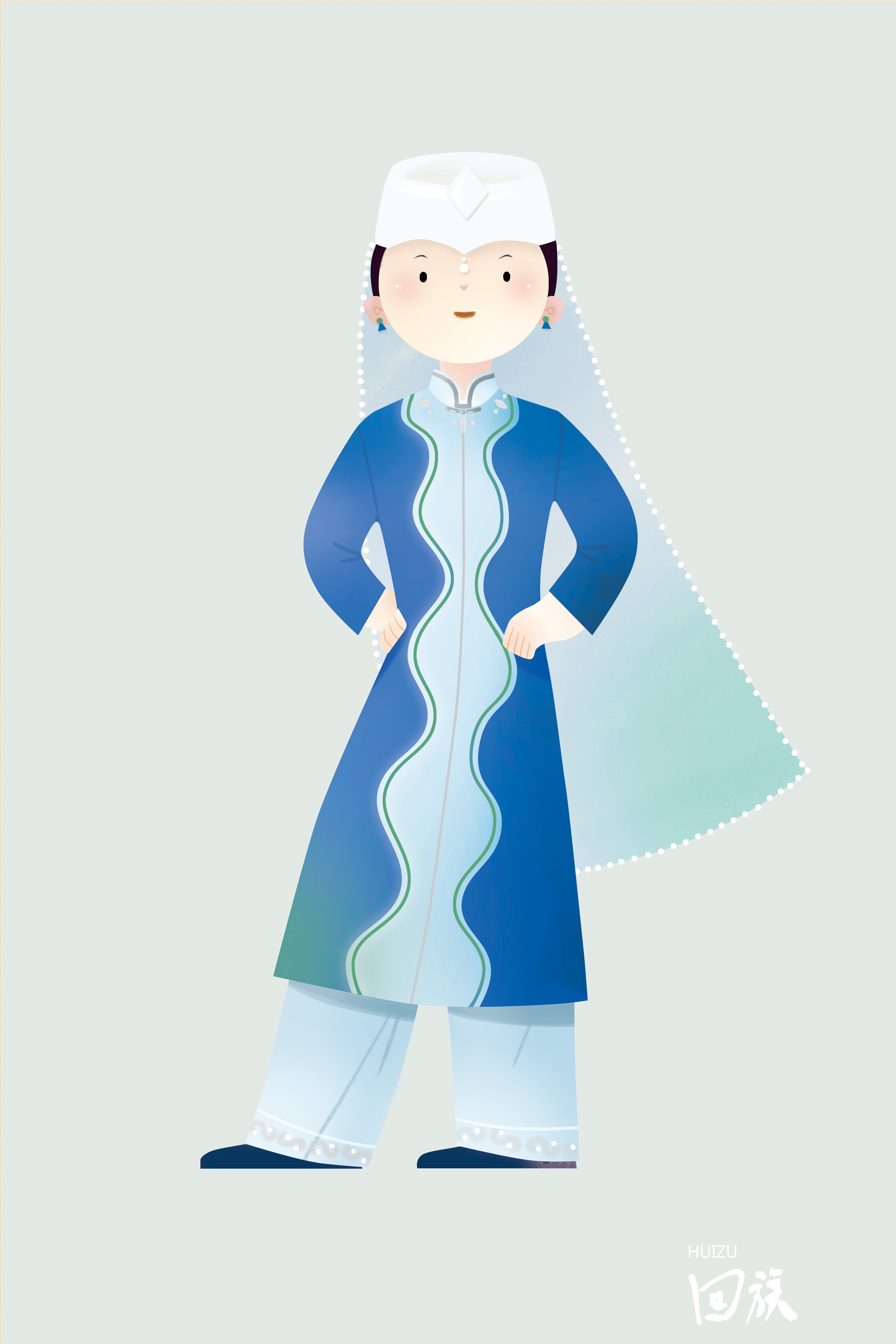 中国传统服饰手绘图,中国各民族传统服饰绘画作品图片