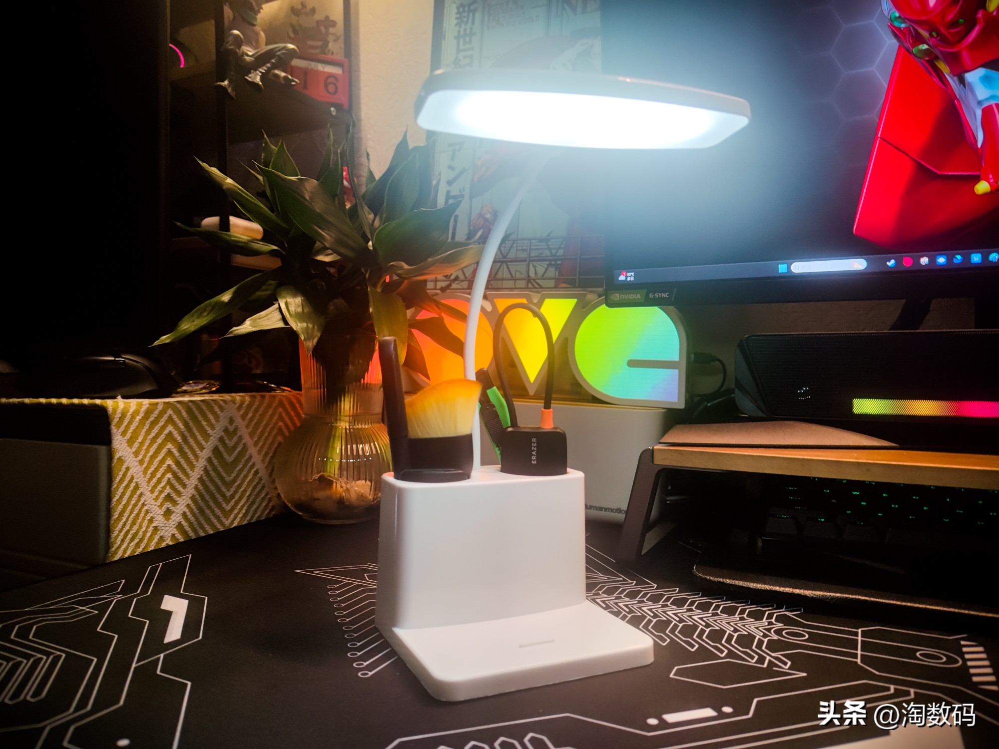 智能台灯拆解测评,无极调光台灯拆解