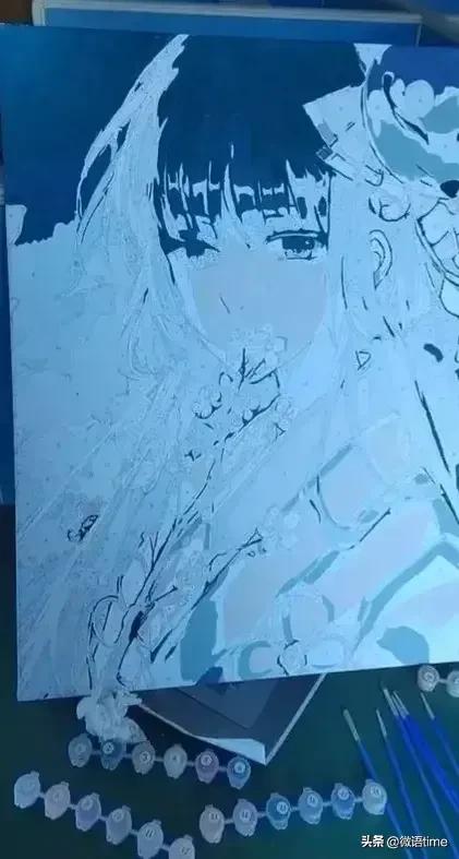 复杂的数字油画怎么涂色,小色块数字油画推荐