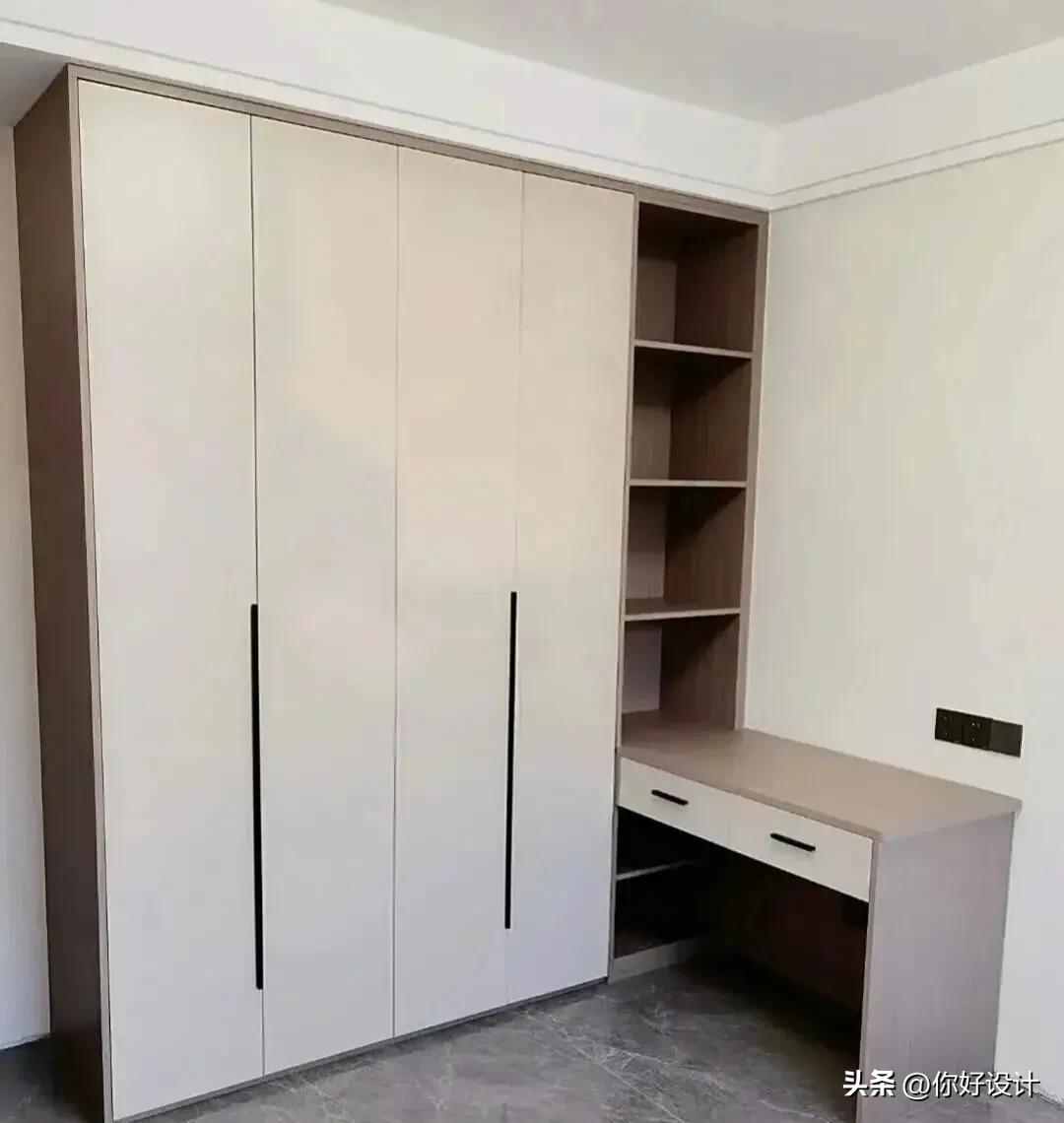 小孩房书桌衣柜一体,衣柜书桌一体图片大全新款