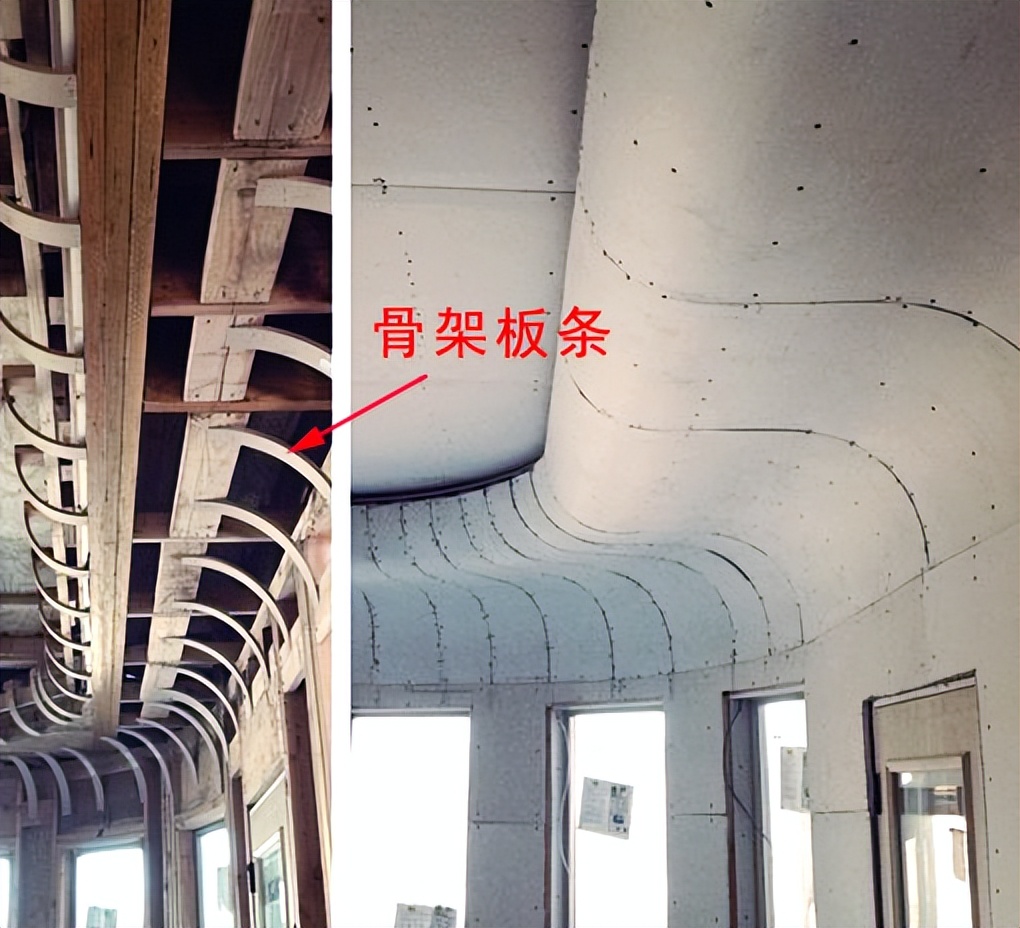 阳台包弧形吊顶施工图,弧形吊顶在施工图中怎么表示出来